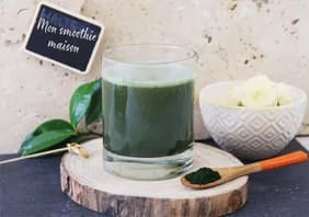 Smoothie d'algue chlorelle