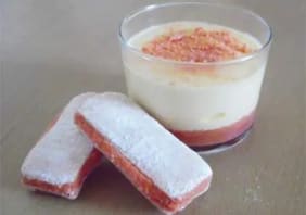 Tiramisu au pamplemousse rose