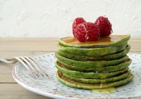 Pancakes au thé matcha