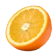 Le jus d'une orange