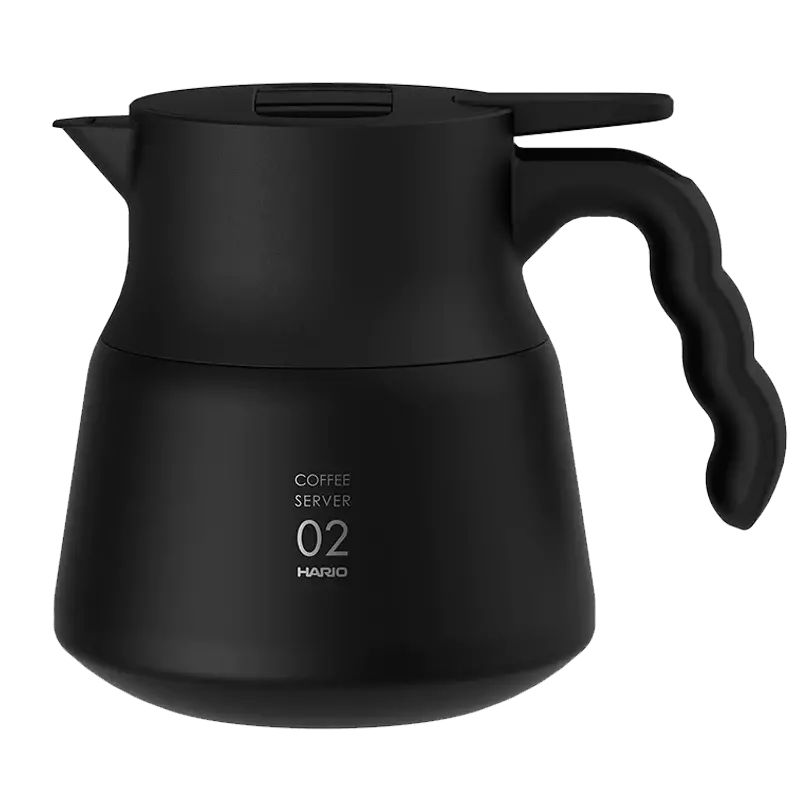 HARIO XGSR-60-TB V60 glazen server, 600 transparant, 600 ml, 2-5 kopjes, magnetronbestendig, gemaakt in Japan