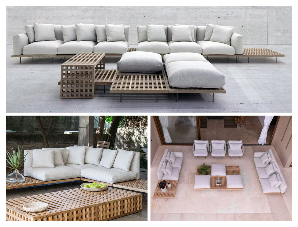 Linha Muxarabi de Deborah Roig para áreas externas / Fotografia Felipe Theggrau/PatioBrasil