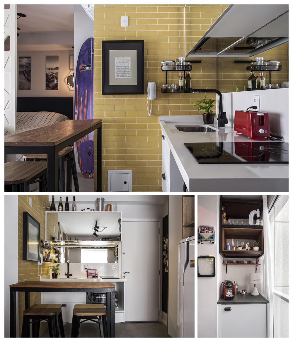 Otimização de espaços em apartamentos pequenos / Fotografia Rogério Cajuí