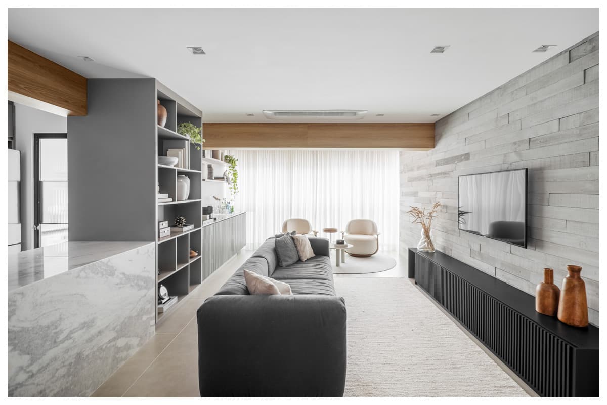 Planta otimizada com living integrado na Vila Carrão