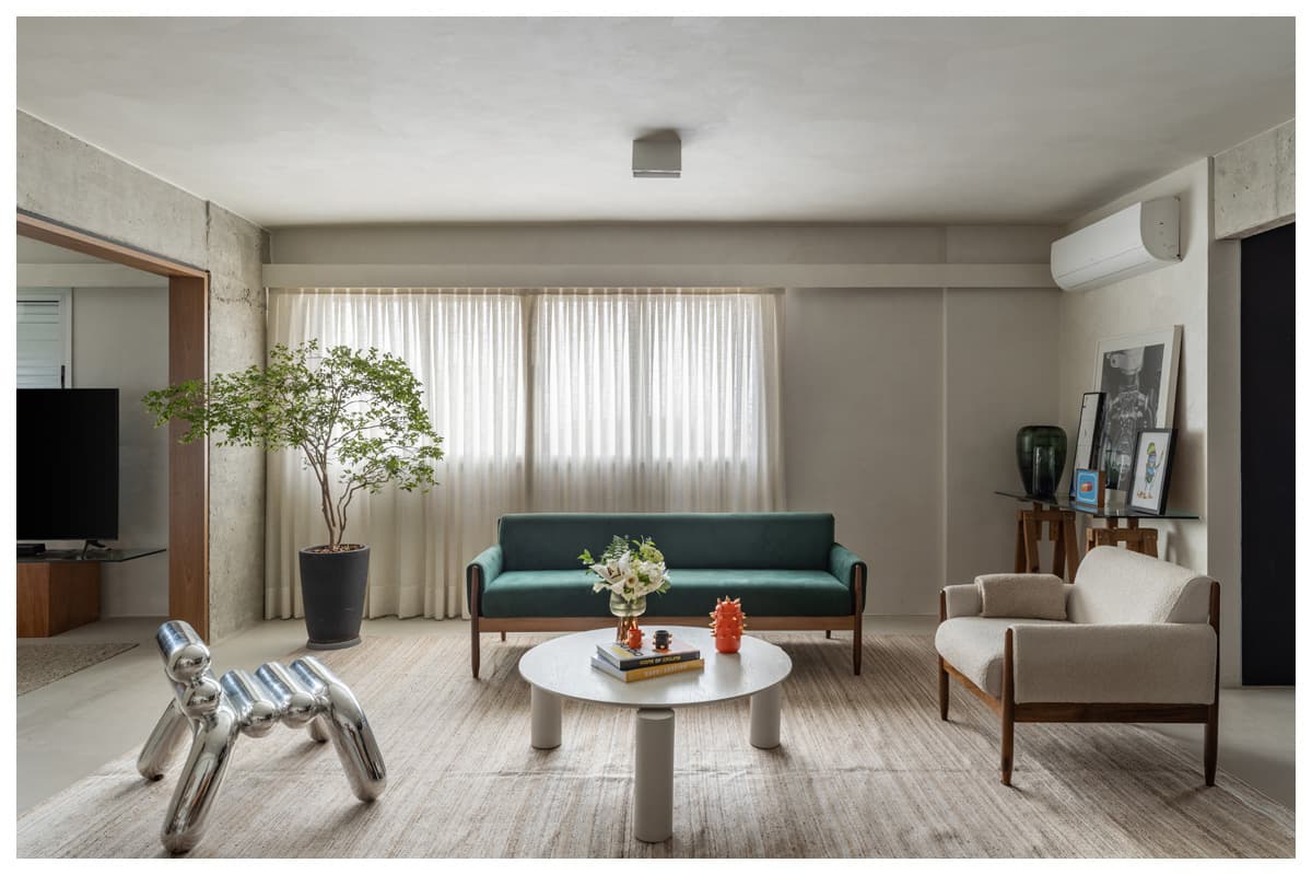 Reforma de apartamento subverte a tipologia dos anos oitenta