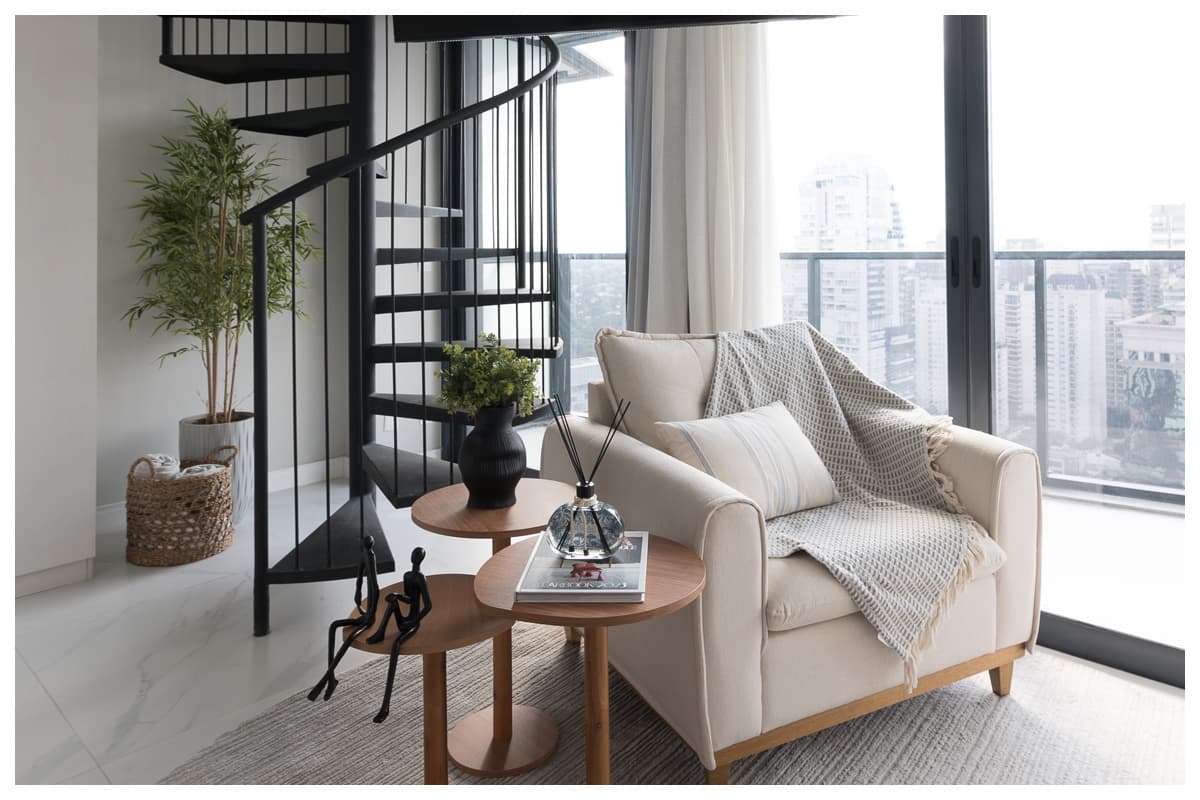Setorização aplicada na reforma de apartamento compacto