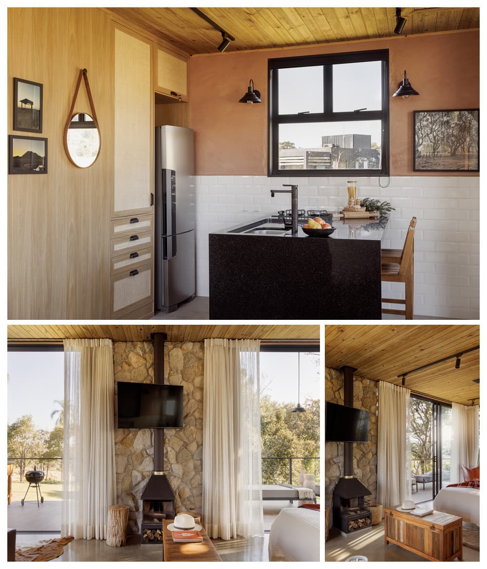 Cabana metálica sustentável / Fotografia Daniel Santo