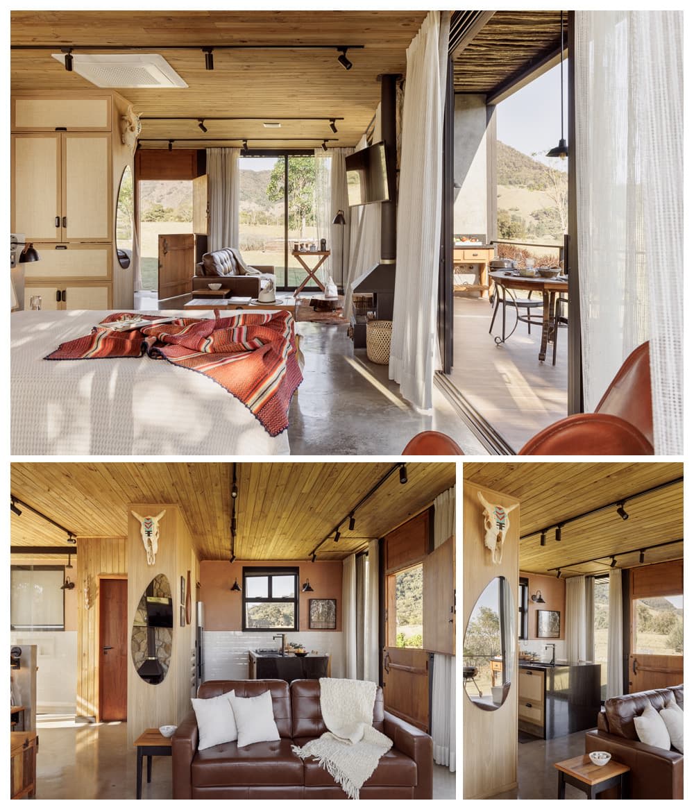 Cabana metálica sustentável / Fotografia Daniel Santo