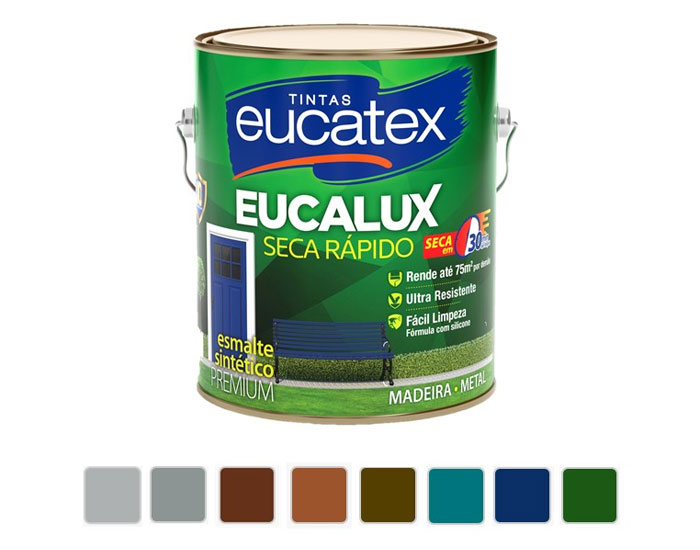 Eucatex Esmalte Eucalux Seca Rápido ganha novas cores