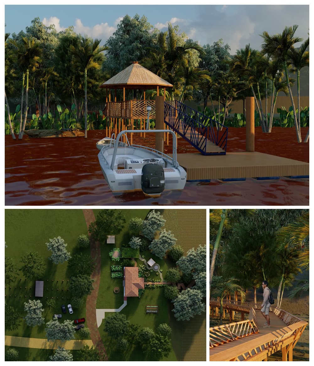 Arquitetura sustentável da Casa da Floresta na COP30/ Divg. Arquitetura sustentável da Casa da Floresta na COP30/ Divg.