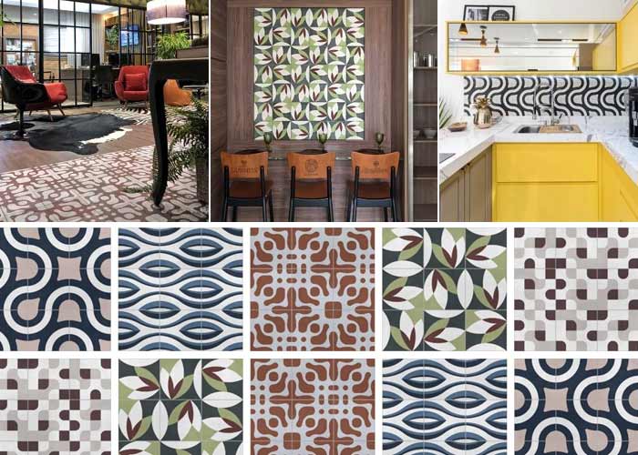 Adamá Ladrilhos hidráulicos Adamá com design inspirado no Brasil