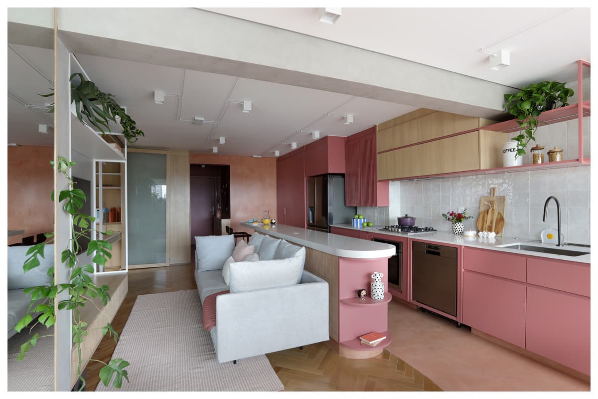 Soluções Studio 92 para projeto de apartamento integrado