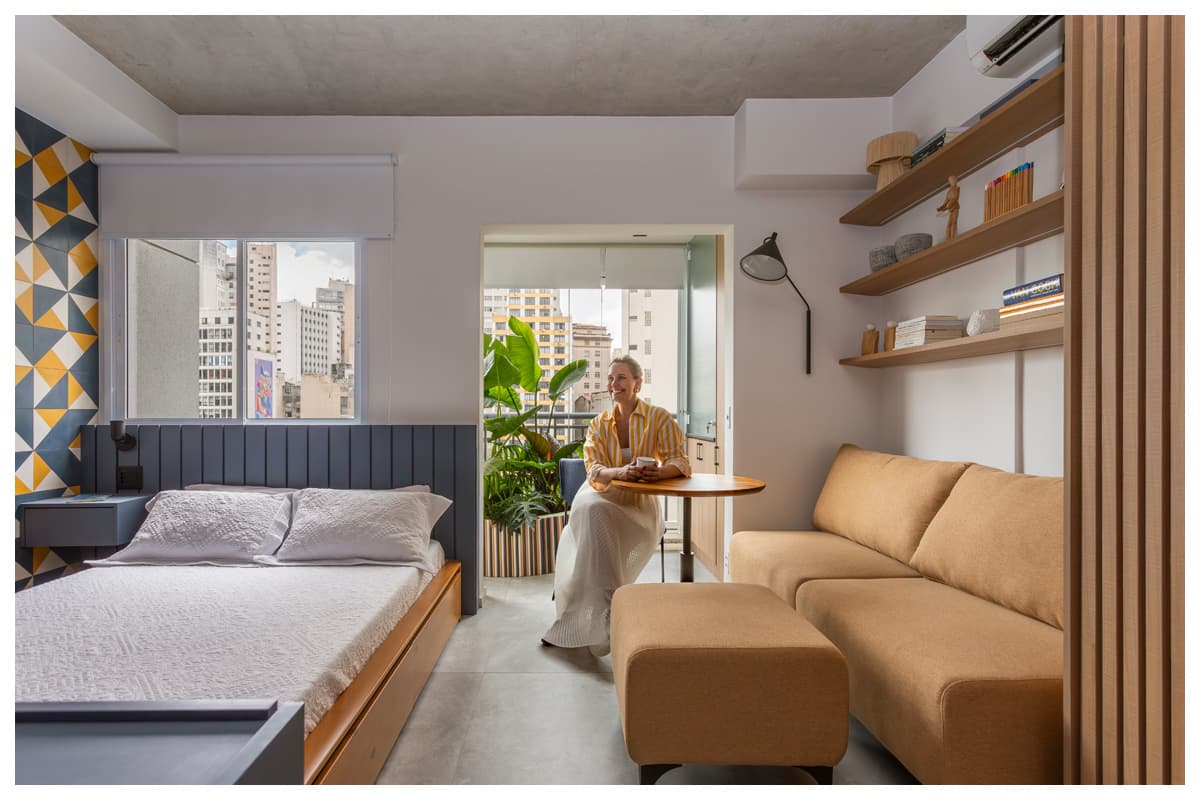 Projeto de apartamento compacto une design e funcionalidade