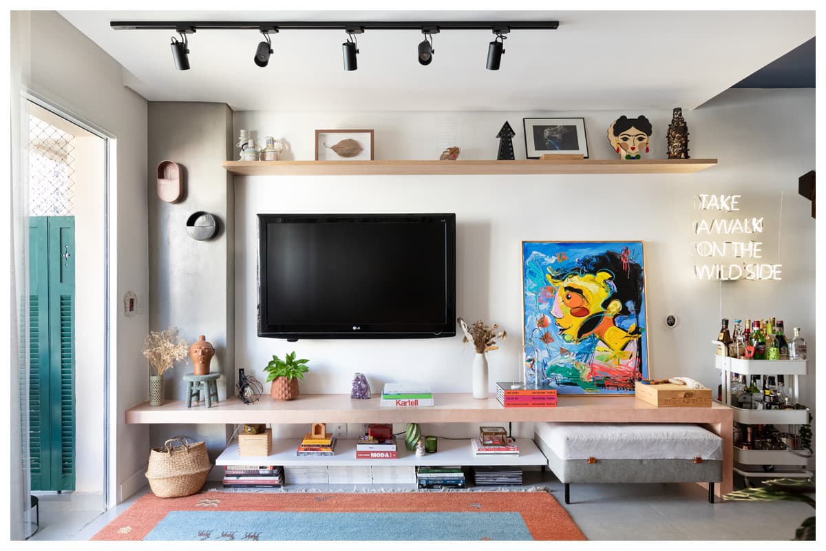 Reforma de apartamento com afeto e reaproveitamento material