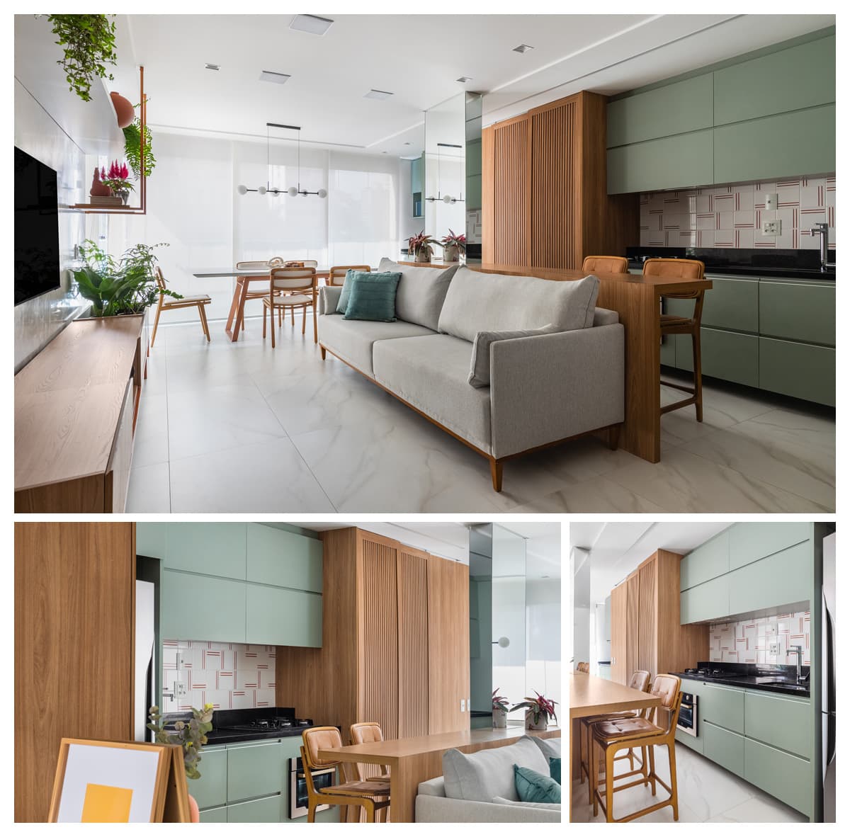 Apartamento vibrante e funcional de Flávia Prata / Fotografia Fernando Crescenti