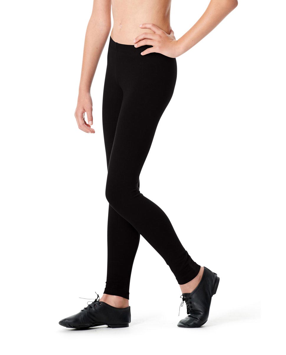 Child Ankle Length Dance Leggings Yvonne BLK