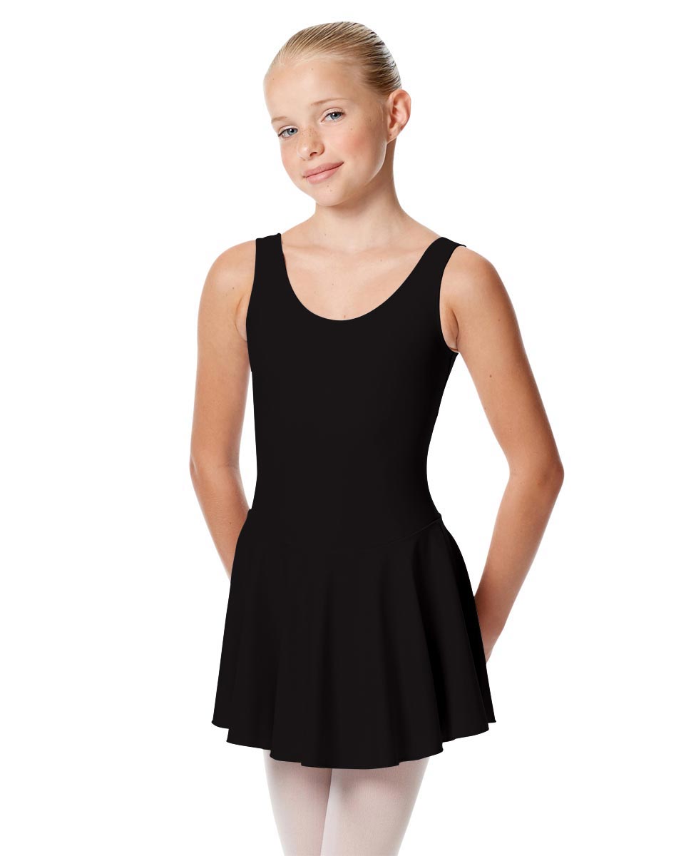 Child Skirted Ballet Tank Leotard Yasmin BLK