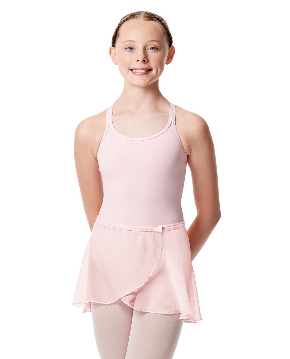 Girls Wrap Over Ballet Skirt Sasha PNK