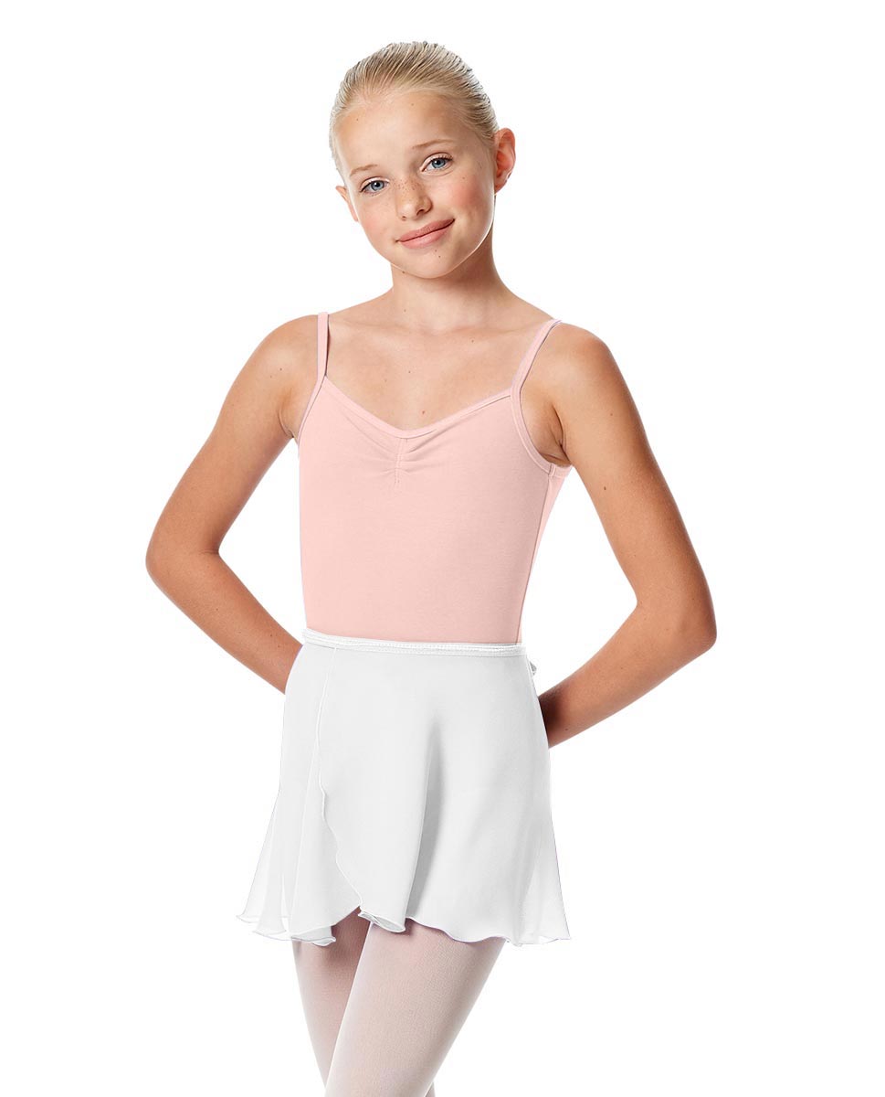 Girls Short Wrap Ballet Skirt Viola WHI