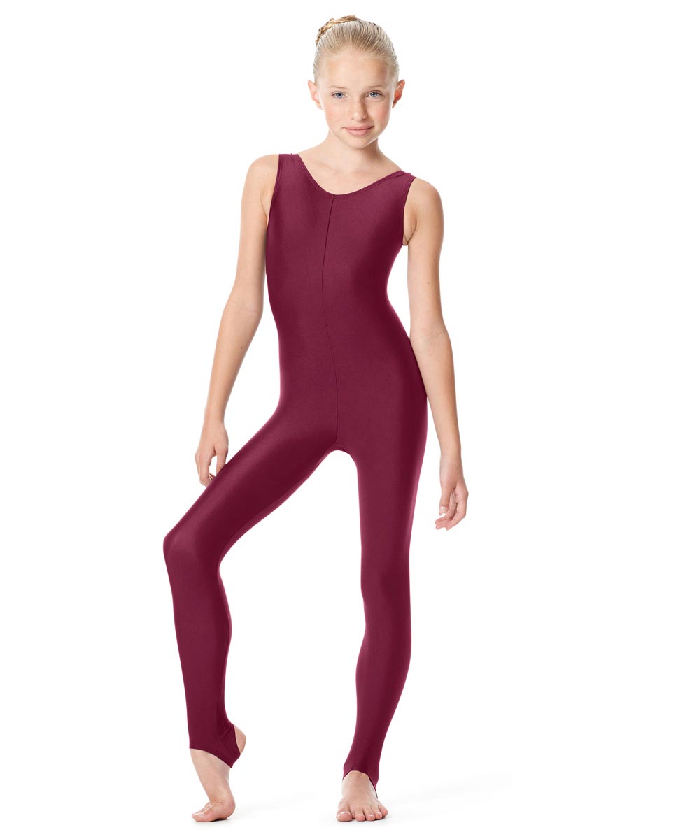 Calla Girls Shiny Nylon Tank Stirrup Dance Unitard Matilde