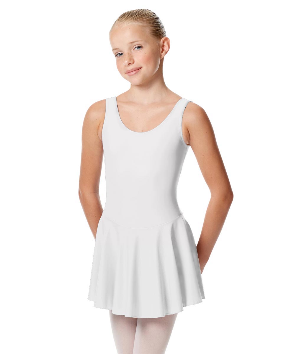 Child Skirted Ballet Tank Leotard Yasmin WHI