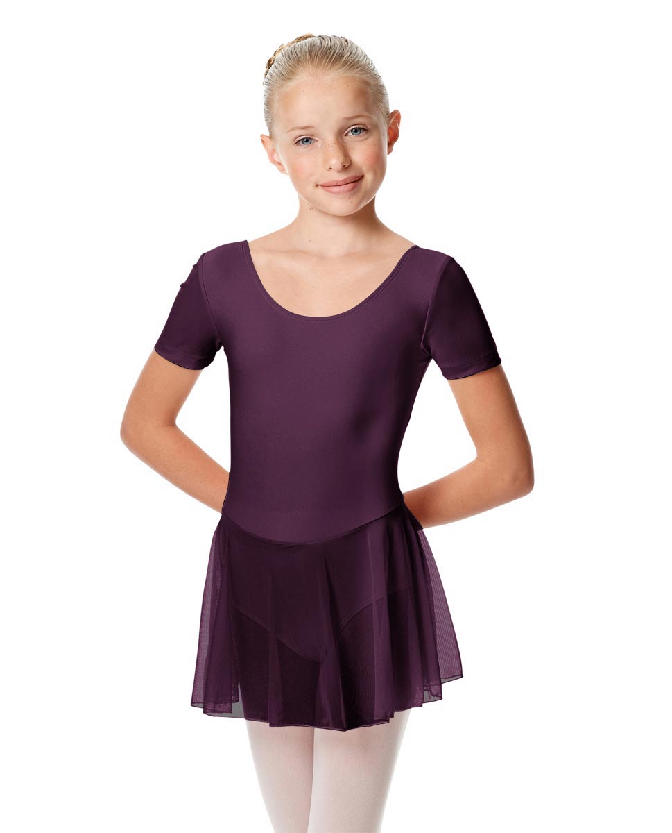 Child Short Sleeve Skirted Ballet Leotard Nelly AUB