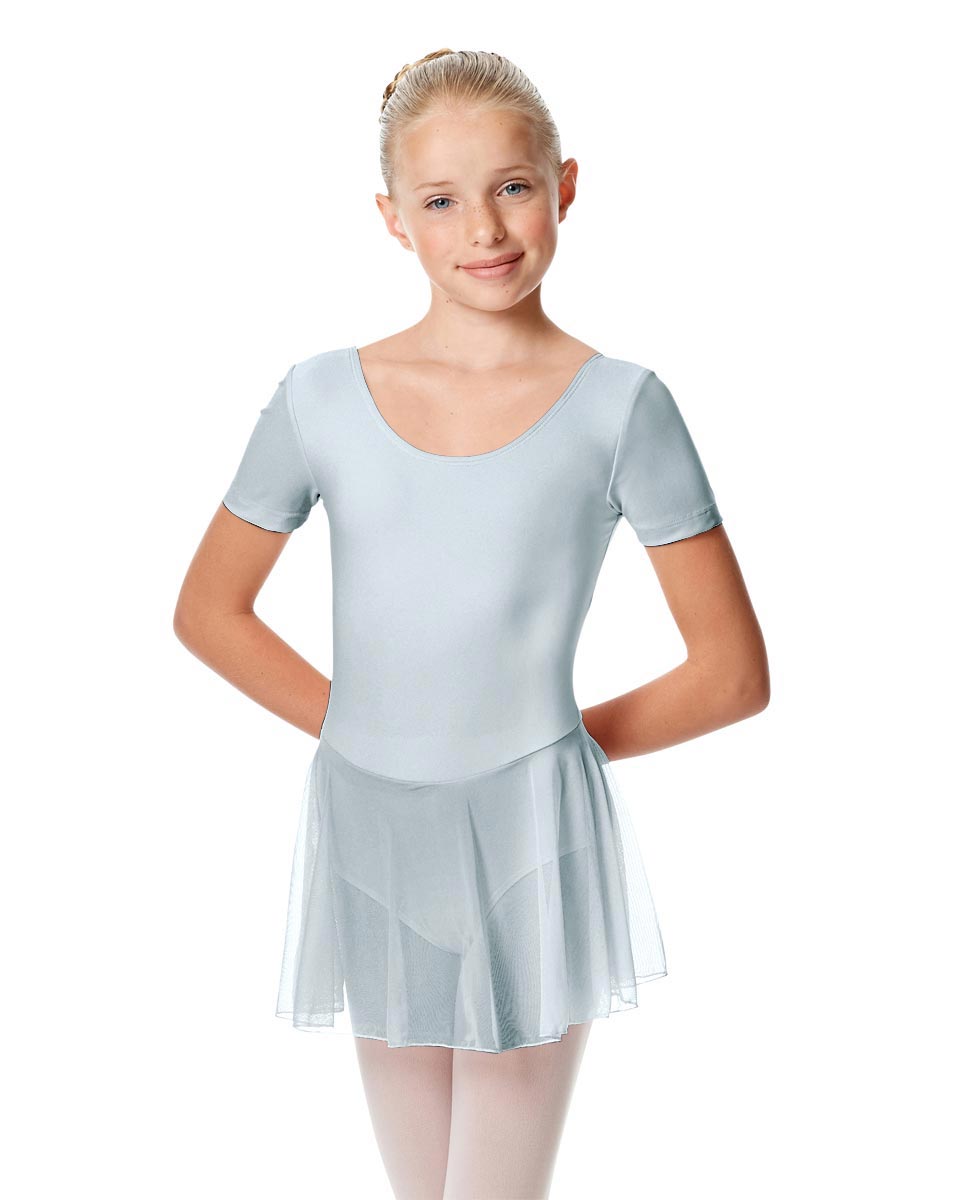 Child Short Sleeve Skirted Ballet Leotard Nelly SKY