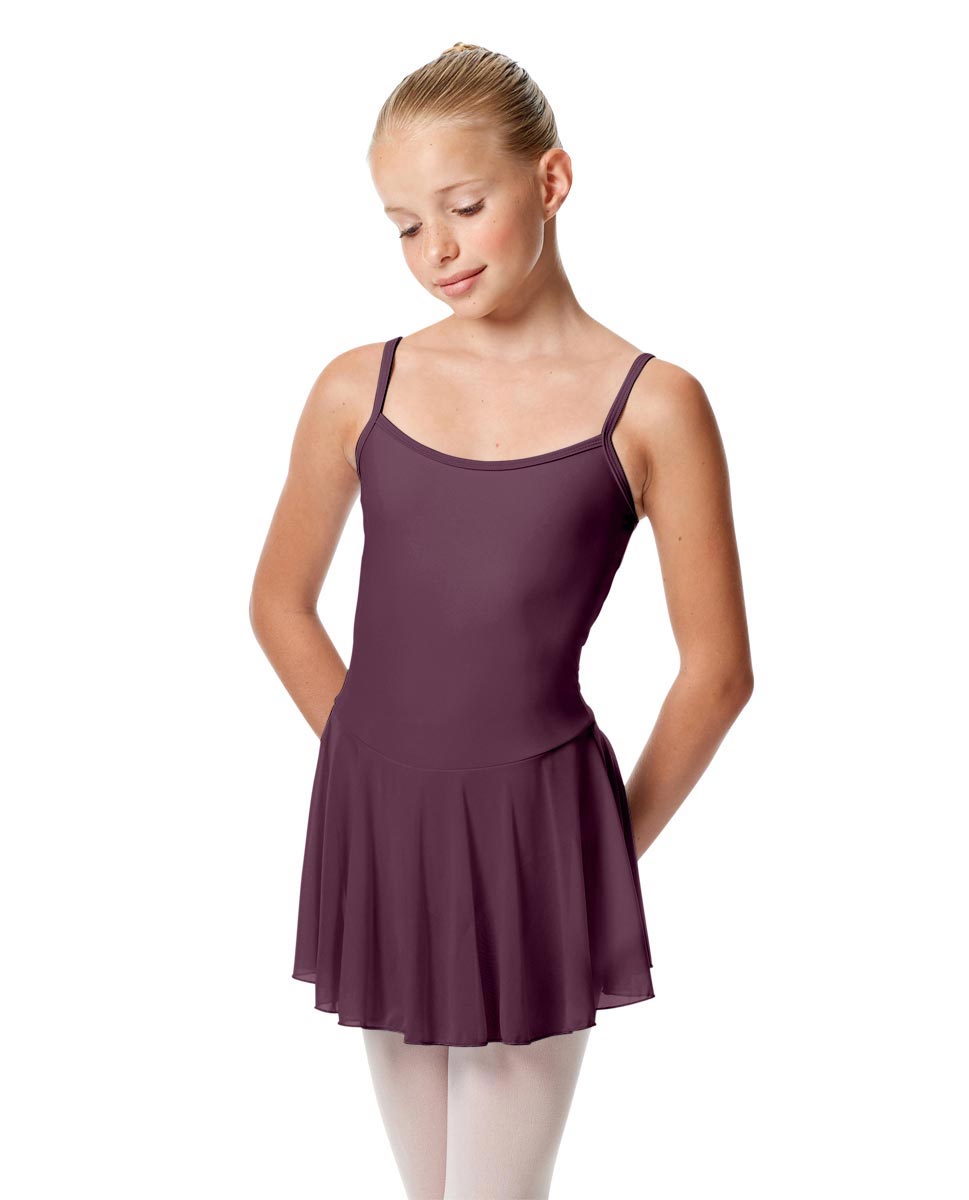 Girls Camisole Mesh Skirted Ballet Leotard Bianca AUB