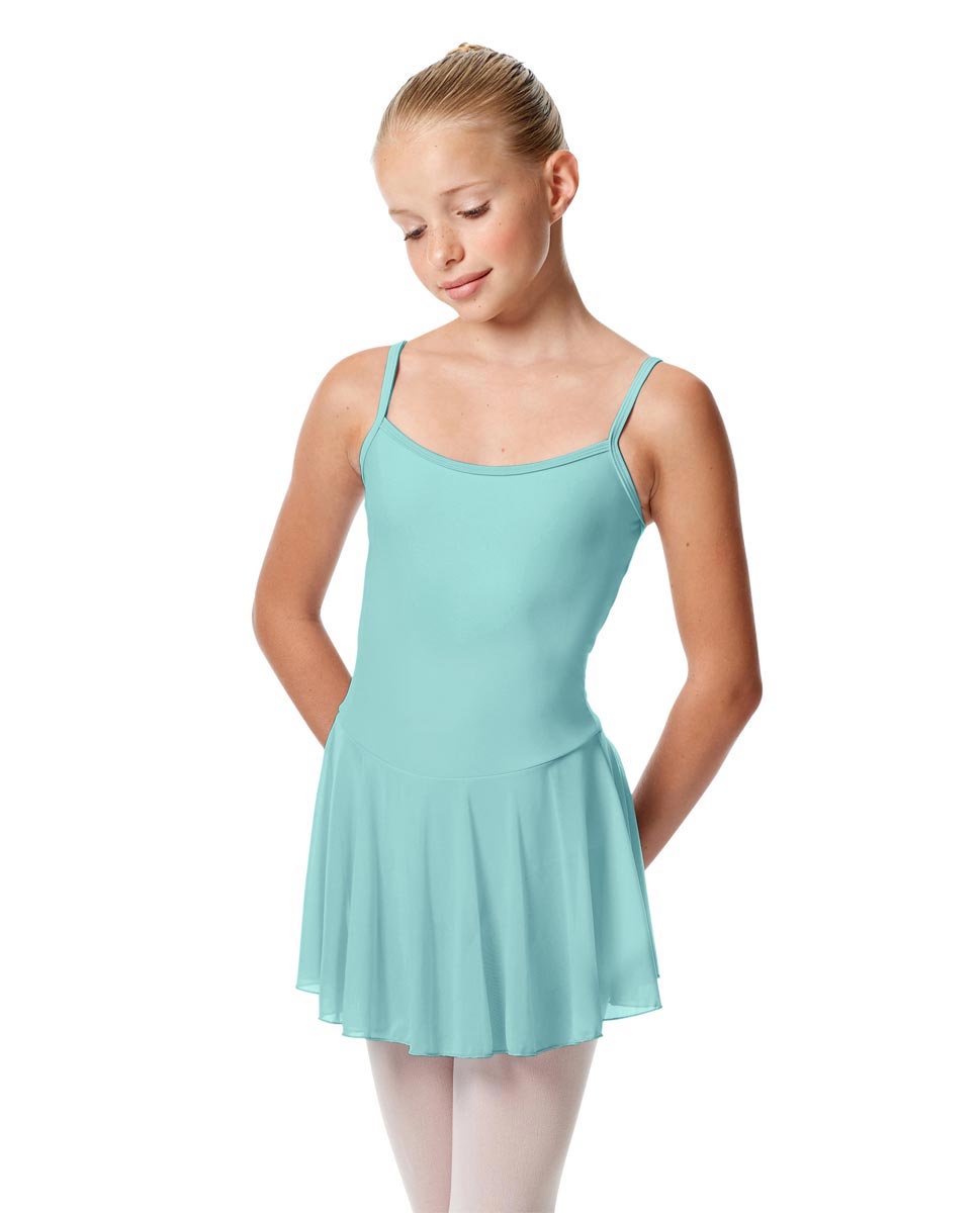 Girls Camisole Mesh Skirted Ballet Leotard Bianca CYB