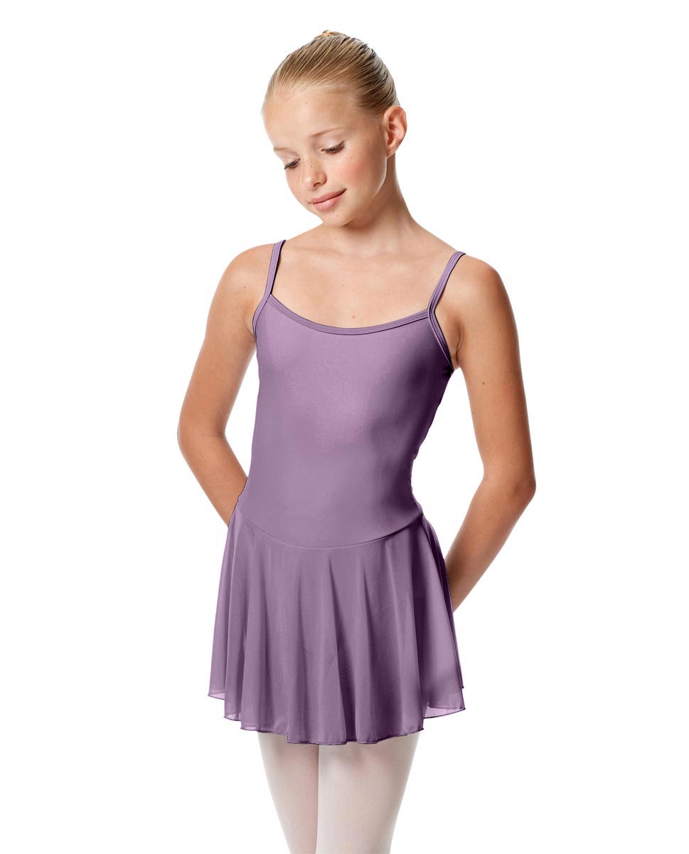 Girls Camisole Mesh Skirted Ballet Leotard Bianca LAV