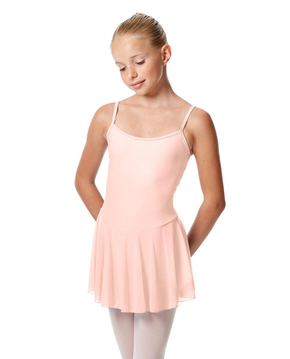 Girls Camisole Mesh Skirted Ballet Leotard Bianca PNK