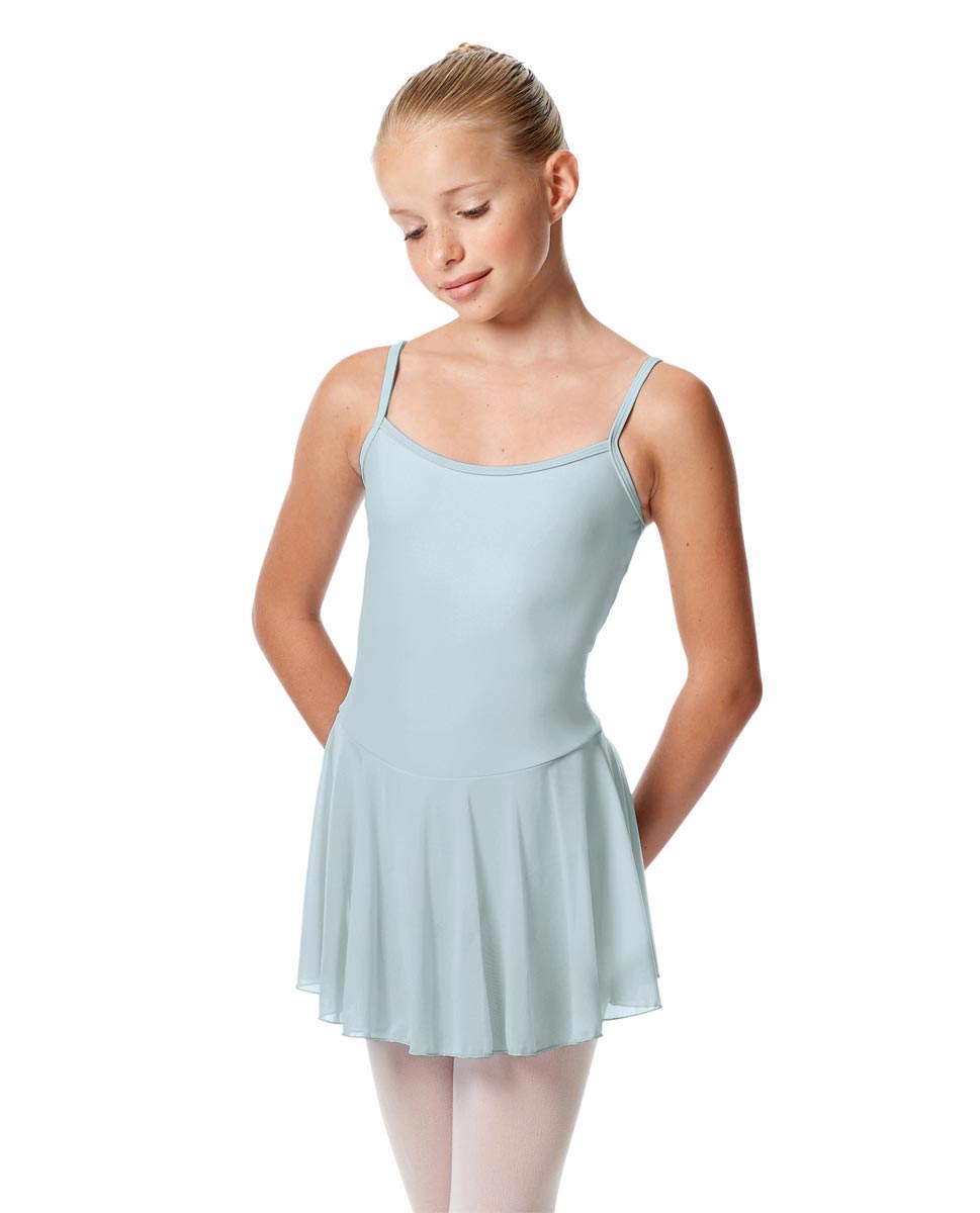 Girls Camisole Mesh Skirted Ballet Leotard Bianca SKY