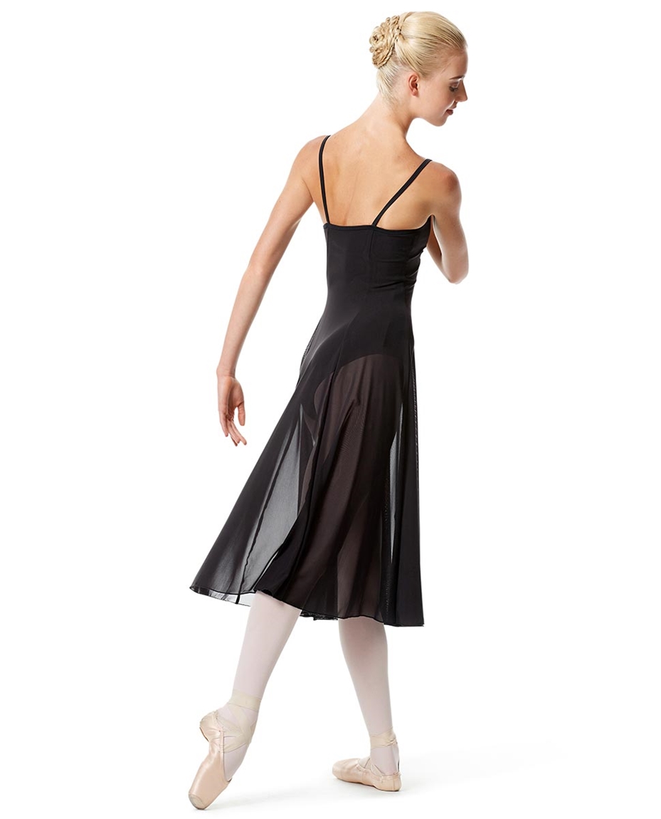 Womens Camisole Long Dance Dress Leily back-womens-camisole-long-dance-dress-leily