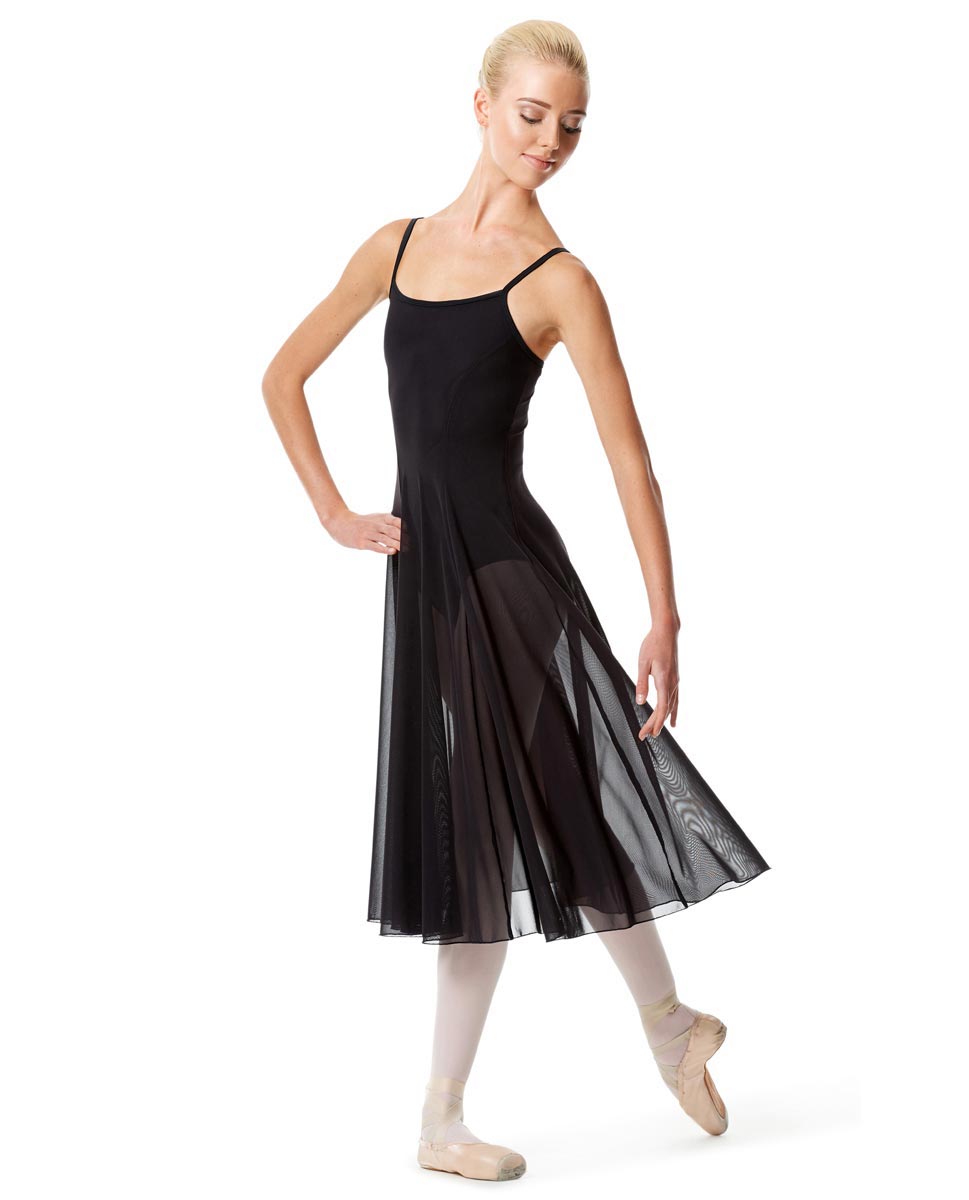 Womens Camisole Long Dance Dress Leily BLK