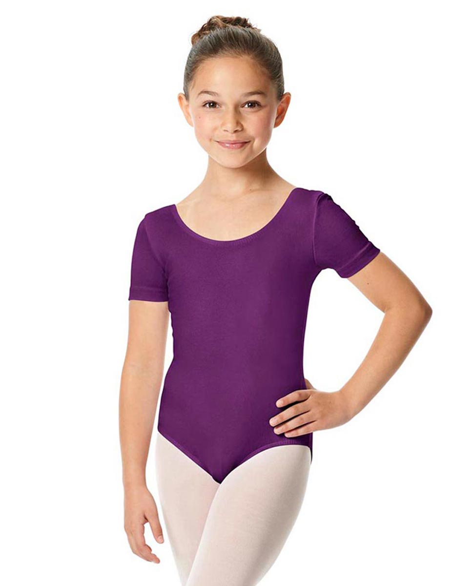 Child Short Sleeve Ballet Leotard Lauretta GRAP