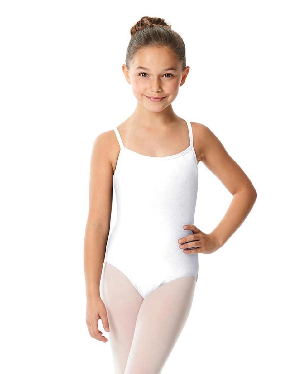 Girls Camisole Dance Leotard Lia WHI