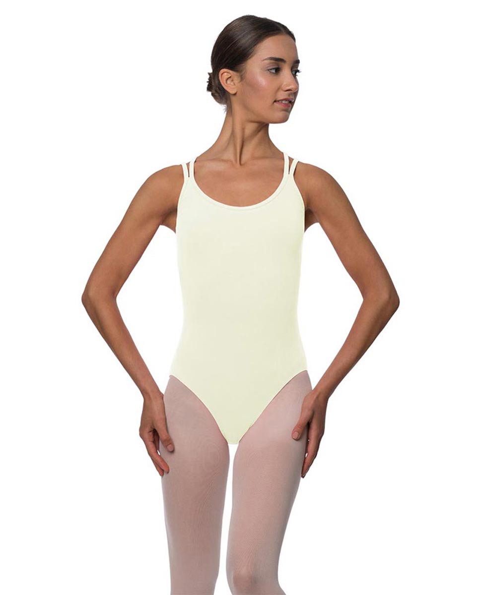 Adults Camisole Crossed Strappy Back Dance Leotard Yvette IVOR