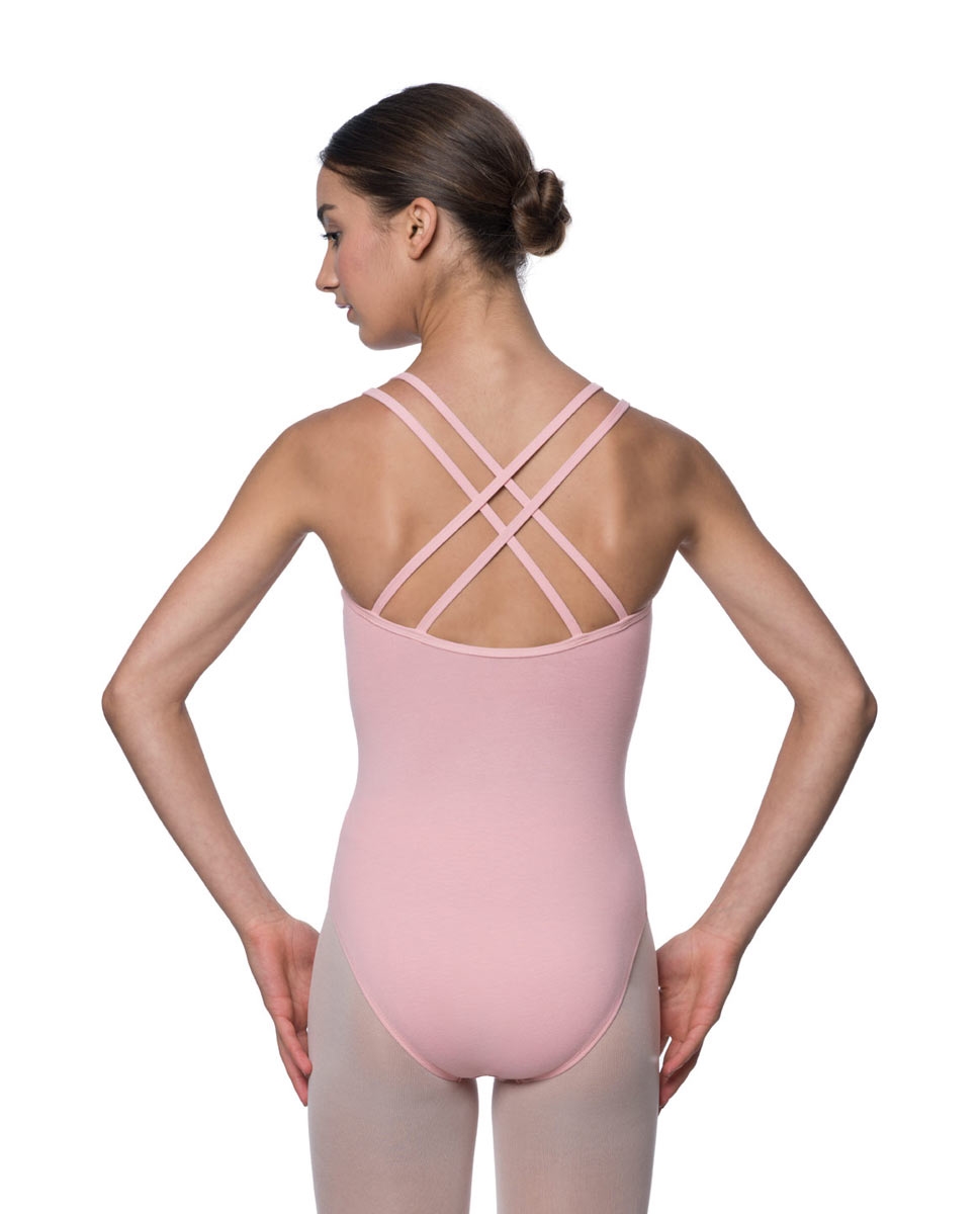 Adults Camisole Crossed Strappy Back Dance Leotard Yvette back