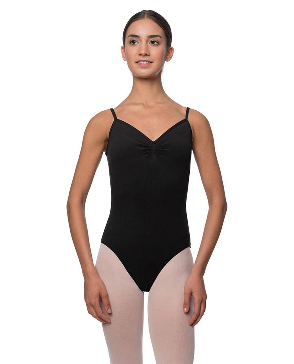 Womens Gathered Camisole Ballet Leotard Lourdes BLK