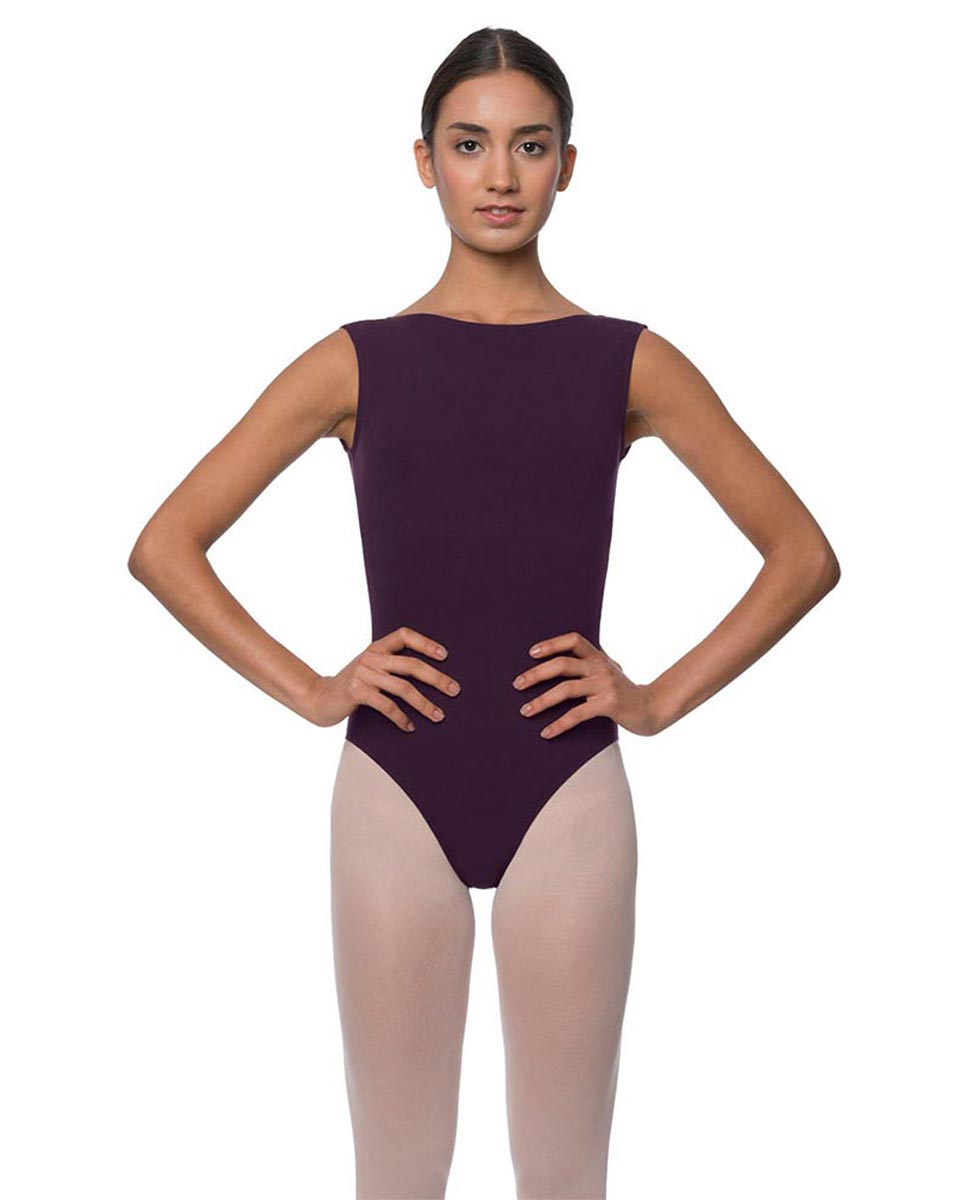 Womens High Boat Neck Tank Ballet Leotard Sabina AUB