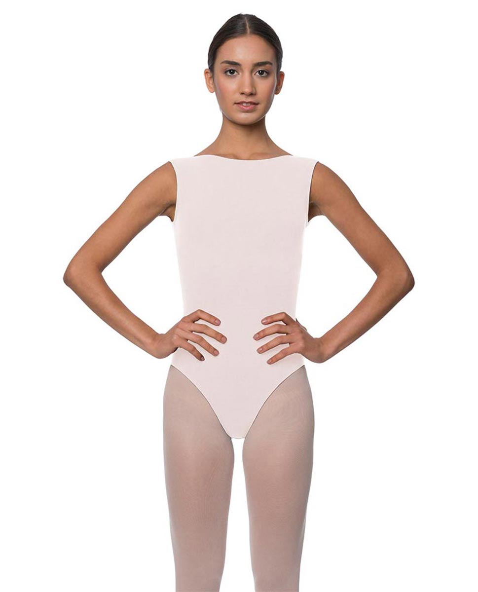 Womens High Boat Neck Tank Ballet Leotard Sabina LPNK