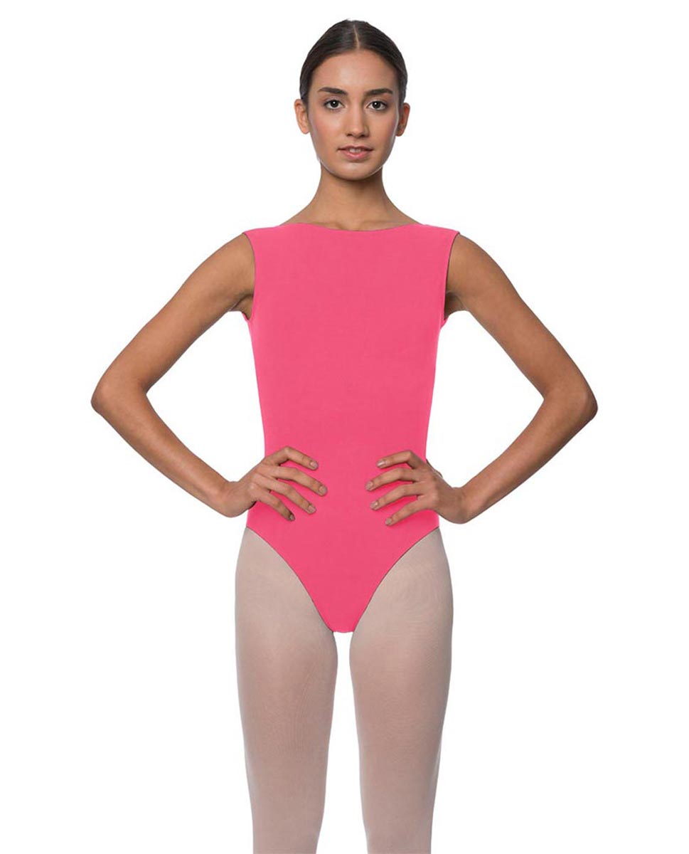 Womens High Boat Neck Tank Ballet Leotard Sabina ROS