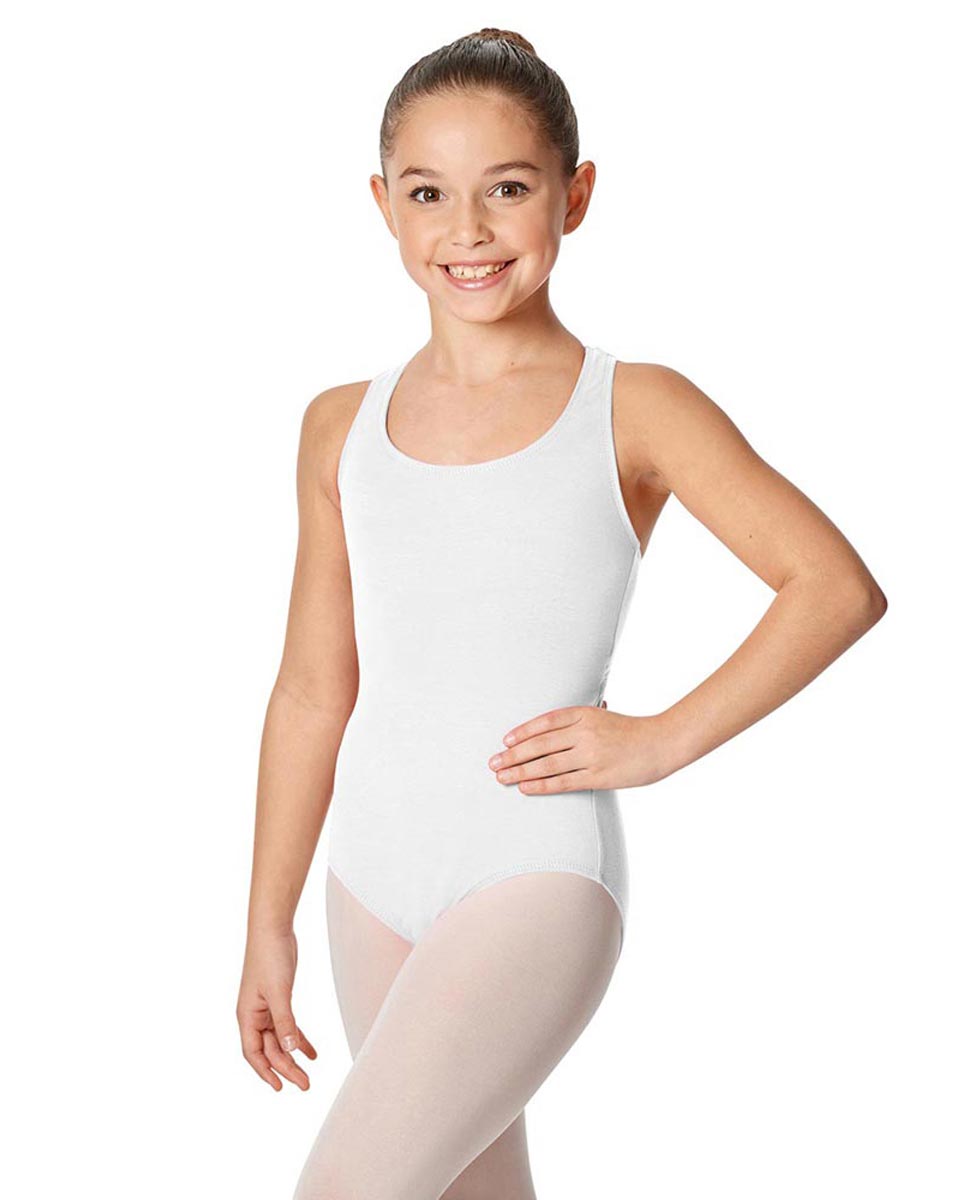 Child Racerback Tank Dance Leotard Ember WHI