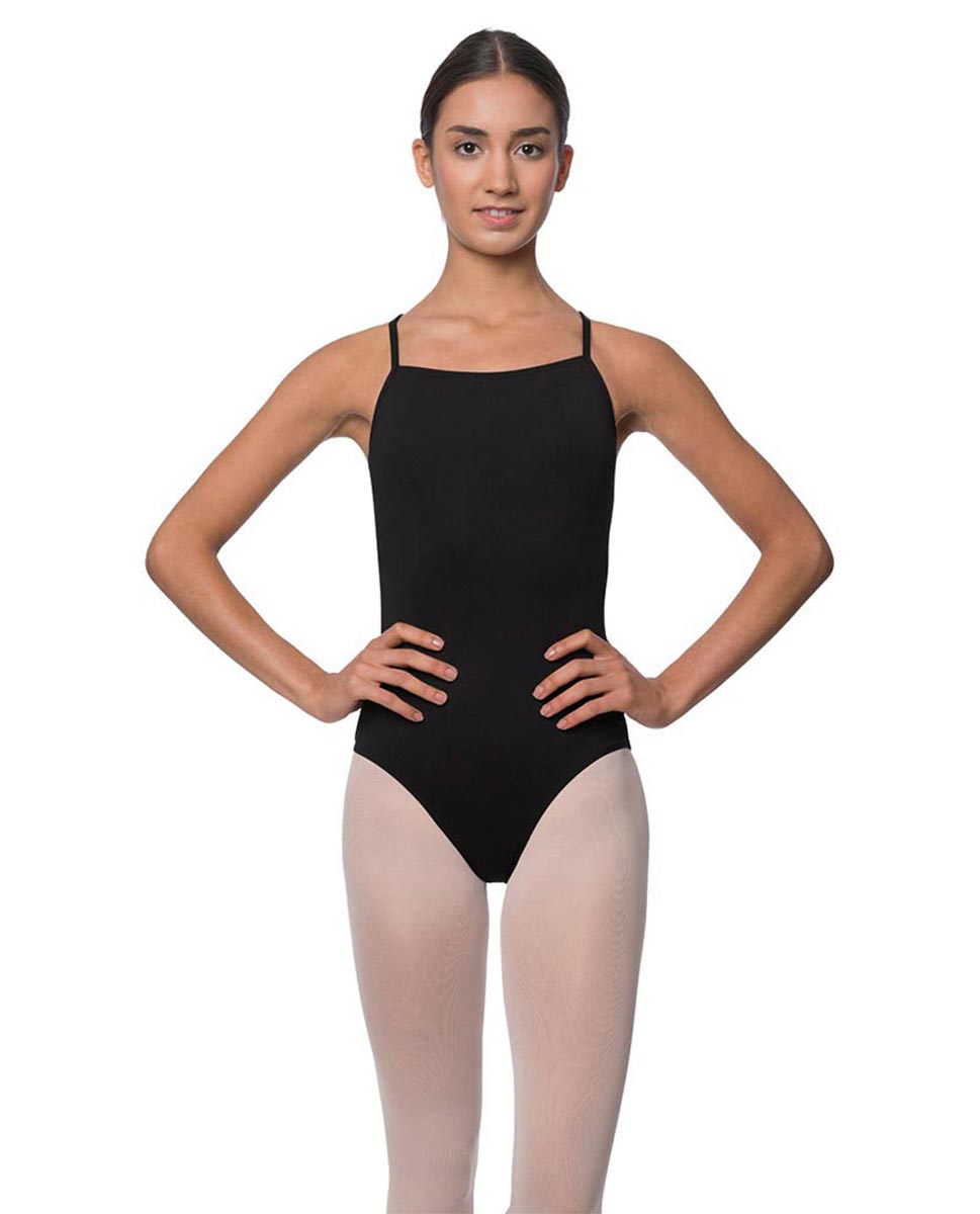 Adults Camisole Deep X-Back Ballet Leotard Raine BLK