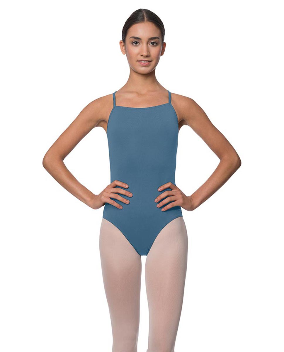 Adults Camisole Deep X-Back Ballet Leotard Raine BLUE