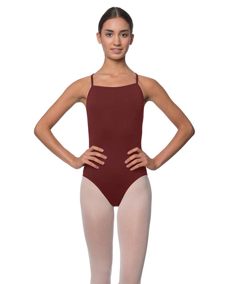 Adults Camisole Deep X-Back Ballet Leotard Raine BUR