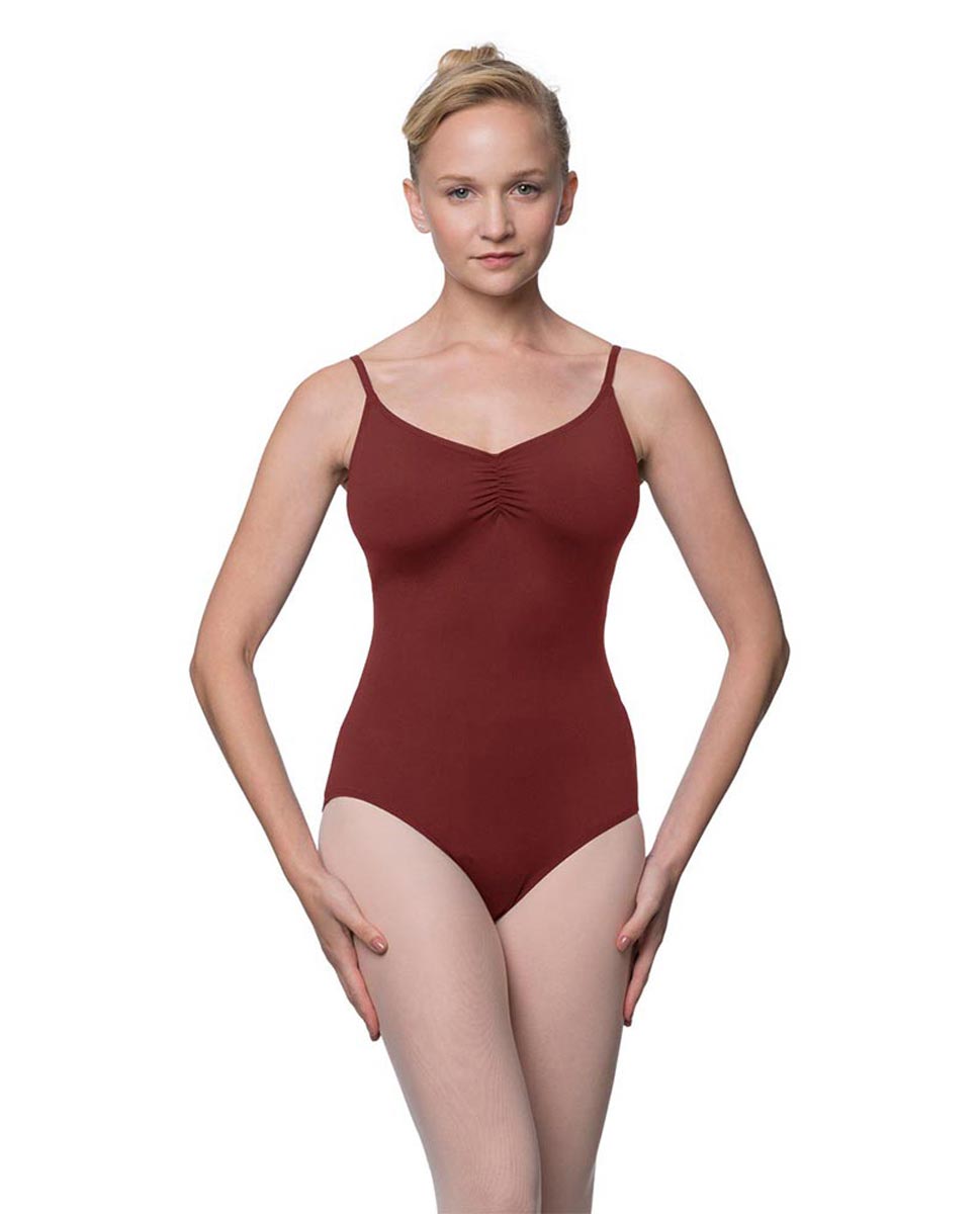 Womens Adjustable Straps Camisole Ballet Leotard Nadia BUR