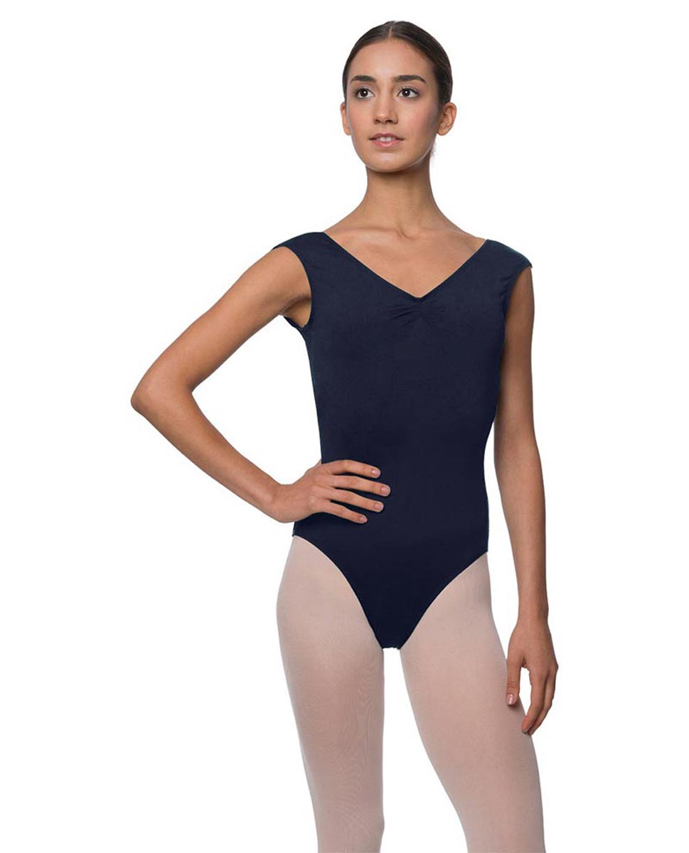 Womens Pinch Front Cap Sleeve Ballet Leotard Reyton NAY