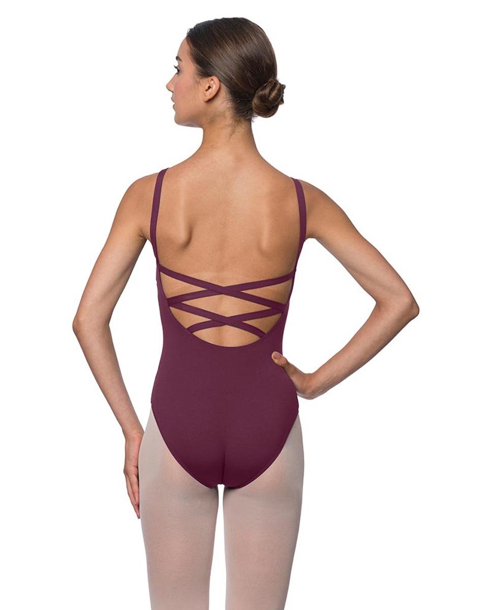 Adults Strappy Back Camisole Dance Leotard Veronica WINE