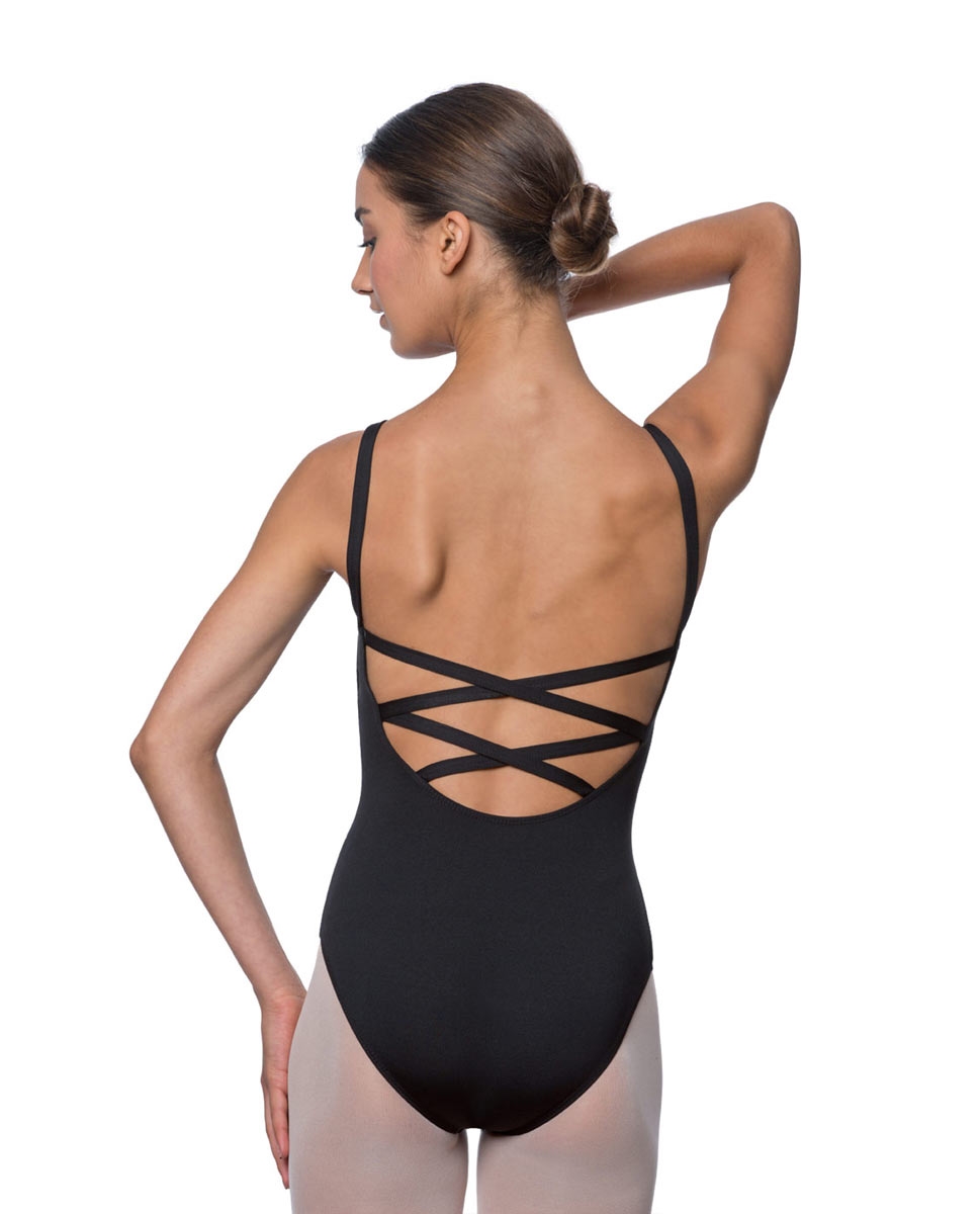 Adults Strappy Back Camisole Dance Leotard Veronica back